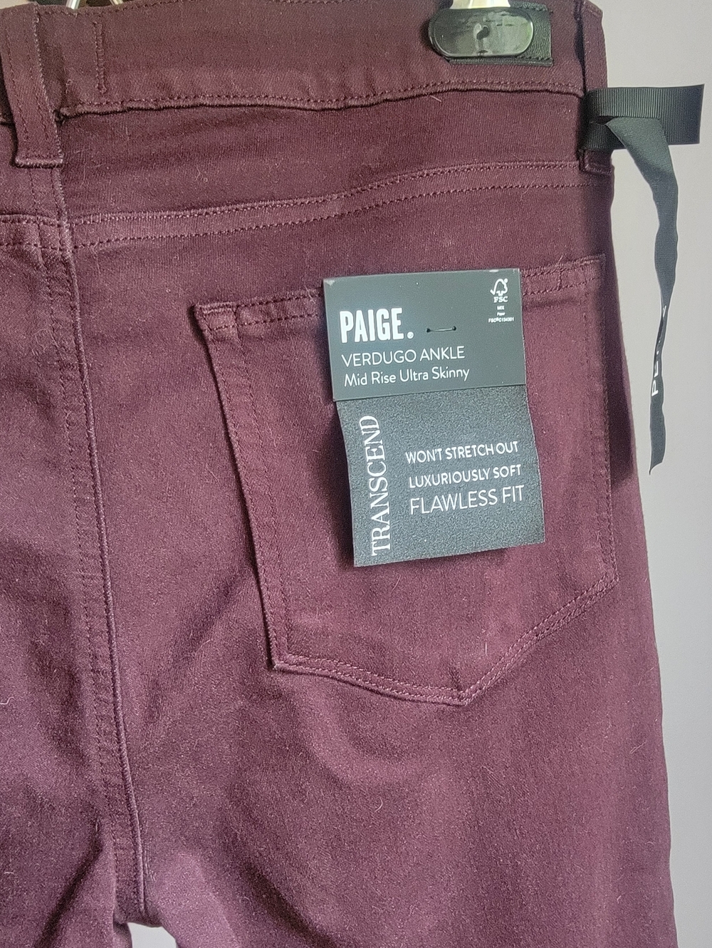 Paige Verdugo Ankle Mid Rise Ultra Skinny Jeans Size 12P - Picture 4 of 4